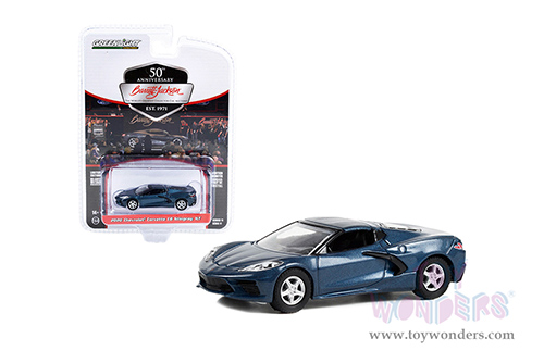 Greenlight - Barrett Jackson Series 11 | Chevrolet&reg; Corvette C8 Stingray 1LT (Lot #421.2) (2020, 1/64 scale diecast model car, Shadow Gray Metallic) 37270E/48