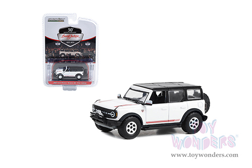 Greenlight - Barrett Jackson Series 11 | Ford Bronco "Bronco 66" First Edition (Lot #3001) (2021, 1/64 scale diecast model car, Oxford White with Black Top) 37270F/48
