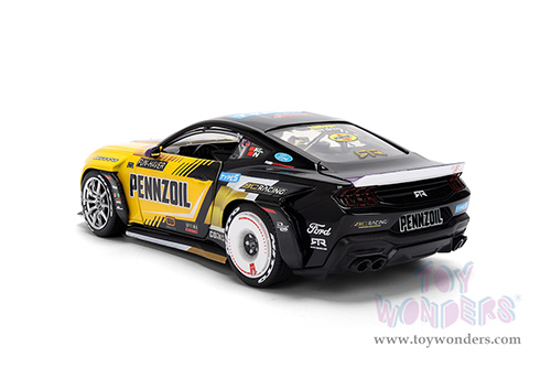 Jada Toys RTR Vehicles - Ford Mustang RTR #88 Chelsea Denofa "Pennzoil" "Formula Drift PRO Championship" (2025) with Lights (2025, 1/24, diecast model car, Yellow/Black/Purple) 37326/4