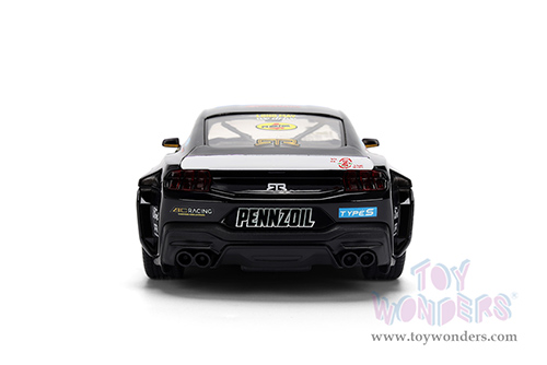 Jada Toys RTR Vehicles - Ford Mustang RTR #88 Chelsea Denofa "Pennzoil" "Formula Drift PRO Championship" (2025) with Lights (2025, 1/24, diecast model car, Yellow/Black/Purple) 37326/4