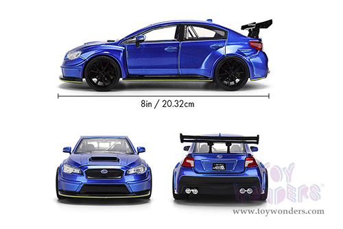 Jada Toys JDM Tuners™ - Subaru WRX STI Widebody (2016, 1/24, diecast model car, Candy Blue) 37491