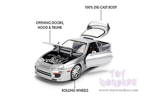 Jada Toys JDM Tuners™ - Toyota Supra (1995, 1/24, diecast model car, Silver) 37492