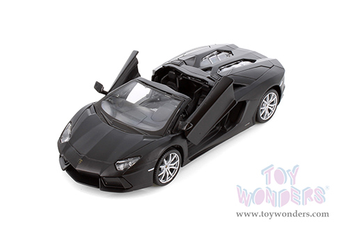Showcasts® Collectibles - Lamborghini Aventador LP 700-4 Roadster Convertible (1/24 scale diecast model car, Matte Black) 37504 MAP: $19.99