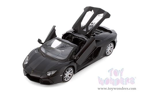 Showcasts® Collectibles - Lamborghini Aventador LP 700-4 Roadster Convertible (1/24 scale diecast model car, Matte Black) 37504 MAP: $19.99