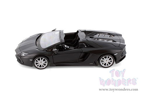 Showcasts® Collectibles - Lamborghini Aventador LP 700-4 Roadster Convertible (1/24 scale diecast model car, Matte Black) 37504 MAP: $19.99