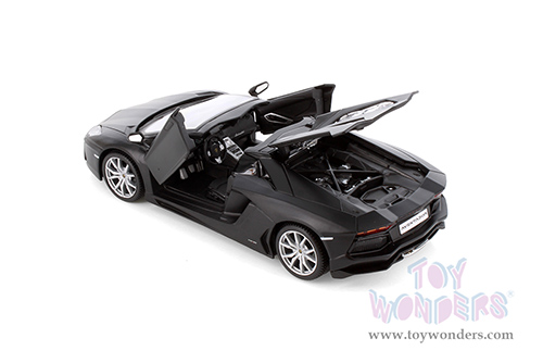 Showcasts® Collectibles - Lamborghini Aventador LP 700-4 Roadster Convertible (1/24 scale diecast model car, Matte Black) 37504 MAP: $19.99