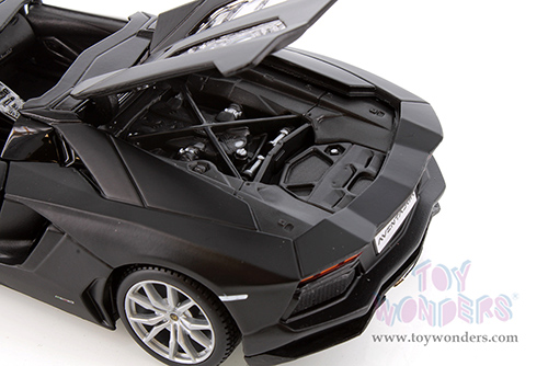 Showcasts® Collectibles - Lamborghini Aventador LP 700-4 Roadster Convertible (1/24 scale diecast model car, Matte Black) 37504 MAP: $19.99