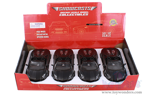 Showcasts® Collectibles - Lamborghini Aventador LP 700-4 Roadster Convertible (1/24 scale diecast model car, Matte Black) 37504 MAP: $19.99