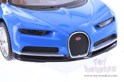 Showcasts® Collectibles - Bugatti Chiron Hardtop (1/24 scale diecast model car, Blue/Black) 37514 MAP: $19.99