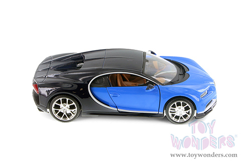 Showcasts® Collectibles - Bugatti Chiron Hardtop (1/24 scale diecast model car, Blue/Black) 37514 MAP: $19.99