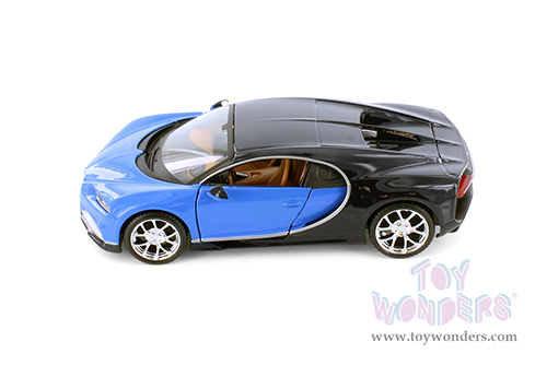 Showcasts® Collectibles - Bugatti Chiron Hardtop (1/24 scale diecast model car, Blue/Black) 37514 MAP: $19.99