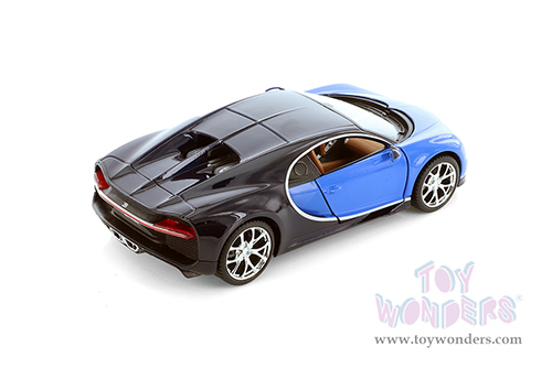 Showcasts® Collectibles - Bugatti Chiron Hardtop (1/24 scale diecast model car, Blue/Black) 37514 MAP: $19.99