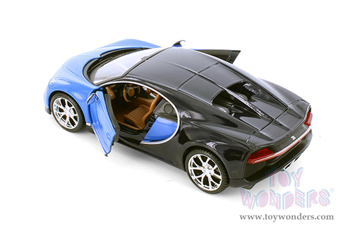 Showcasts® Collectibles - Bugatti Chiron Hardtop (1/24 scale diecast model car, Blue/Black) 37514 MAP: $19.99