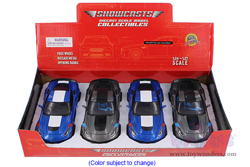 Showcasts® Collectibles - Chevrolet® Corvette® Grand Sport™ Hardtop (2017, 1/24 scale diecast model car, Asstd.) 37516 MAP: $19.99