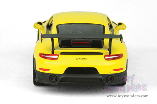 Showcasts® Collectibles - Porsche 911 GT2 RS Hardtop (2018, 1/24 scale diecast model car, Yellow/Black) 37523 MAP: $19.99