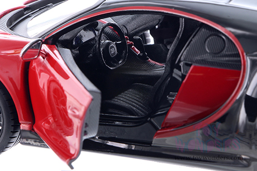 Showcasts® Collectibles - Bugatti Chiron Hardtop (1/24 scale diecast model car, Red/Black) 37524 MAP: $19.99