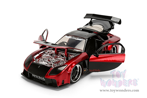 Jada Toys - Metals Die Cast | JDM Tuners™ Mazda RX-7 Widebody (1995, 1/24, diecast model car, Candy Red/Black) 37646