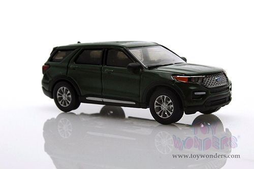  Greenlight - The Great Outdoors Series 2 | Ford Explorer Limited with Modern Rooftop Tent (2022, 1/64 scale diecast model car, Dark Green) 38030F/48