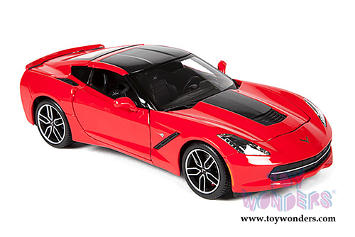 Maisto Exclusive - Corvette Stingray Z51 Hardtop (2014, 1/18 scale diecast model car, Red) 38132R