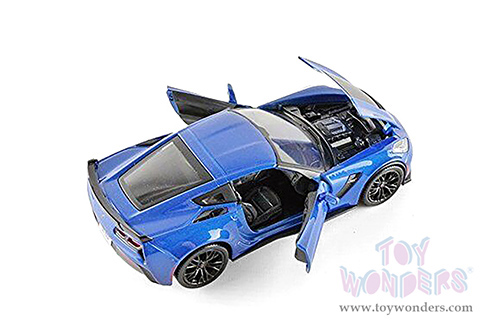 Showcasts® Collectibles - Chevrolet® Corvette® Z06 Hardtop (2015, 1/24 scale diecast model car, Blue) 38133BU MAP: $22.99