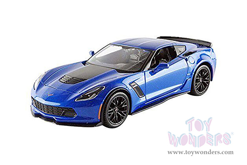 Showcasts® Collectibles - Chevrolet® Corvette® Z06 Hardtop (2015, 1/24 scale diecast model car, Blue) 38133BU MAP: $22.99