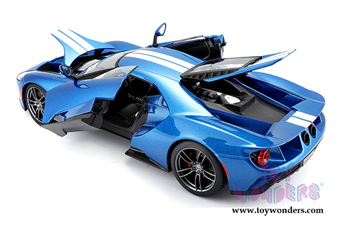 Maisto Exclusive - Ford GT Hardtop (2017, 1/18 scale diecast model car, Blue) 38134BU
