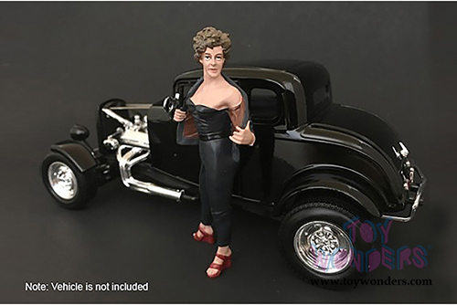 American Diorama Figurine - 50's Style Figure II (1/18  scale, Black) 38152