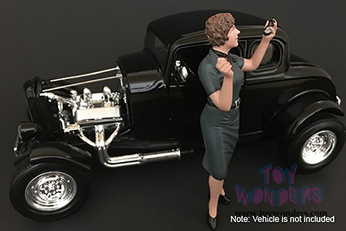 American Diorama Figurine - 50's Style Figure IV (1/18  scale, Blue) 38154