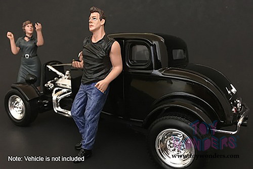 American Diorama Figurine - 50's Style Figure IV (1/18  scale, Blue) 38154