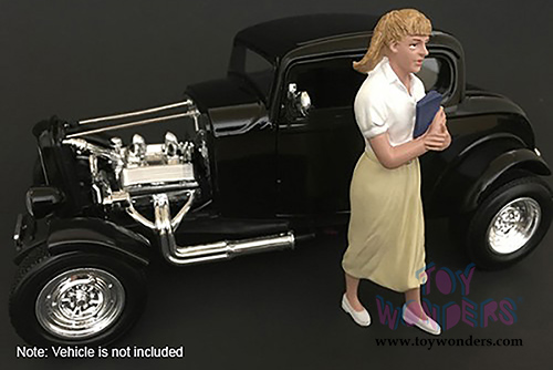 American Diorama Figurine - 50's Style Figure VIII (1/24  scale, White/Beige) 38258