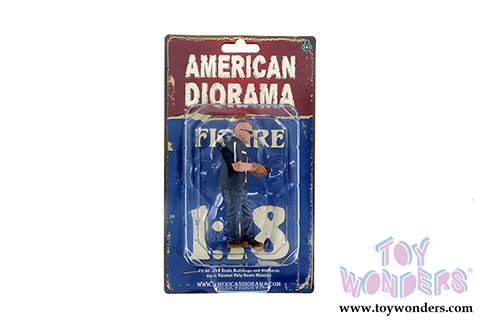 American Diorama Figurine - The Chop Shop Mr. Fabricator Figure (1/18  scale, Black/Brown) 38160