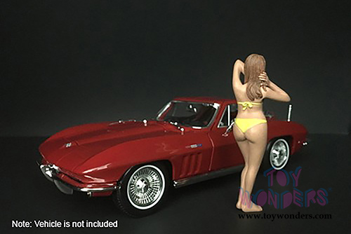 American Diorama Figurine - Bikini Girl Jan (1/18 scale, Yellow) 38165