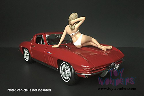American Diorama Figurine - Bikini Girl June (1/18 scale, White) 38170