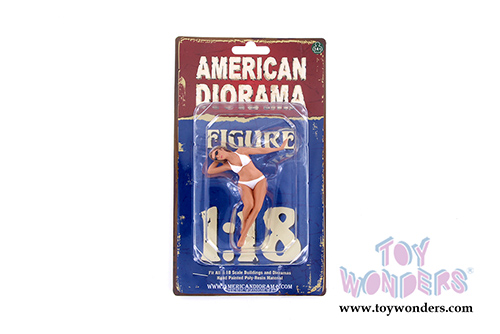 American Diorama Figurine - Bikini Girl June (1/18 scale, White) 38170