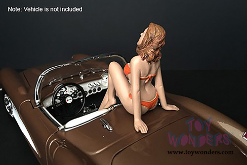 American Diorama Figurine - Bikini Girl November (1/18 scale, Orange) 38175