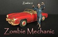 American Diorama Figurine - Zombie Mechanic II (1/18 scale, Blue) 38198