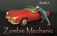 American Diorama Figurine - Zombie Mechanic IV (1/18 scale, Blue) 38200