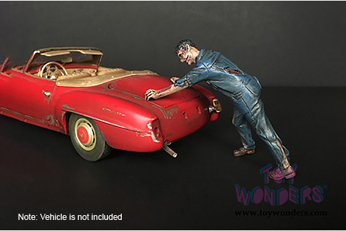 American Diorama Figurine - Zombie Mechanic IV (1/18 scale, Blue) 38200
