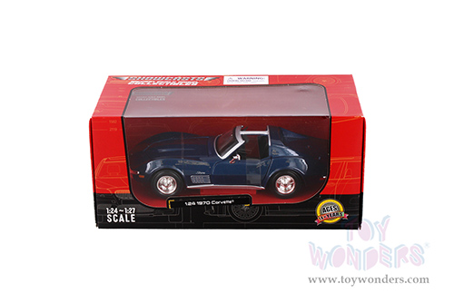 Showcasts®  Collectibles - Chevrolet® Corvette® T-Top (1970, 1/24 scale diecast model car, Blue) 38202BU MAP: $22.99