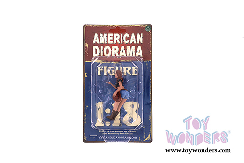 American Diorama Figurine - The Western Style V (1/18 scale, Blue/Black) 38205