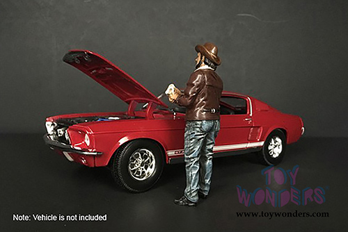 American Diorama Figurine - The Western Style VIII (1/18 scale, Blue/Brown) 38208