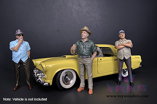 American Diorama Figurine - Weekend Car Show Figure II (1/24  scale, Gray) AD-38310