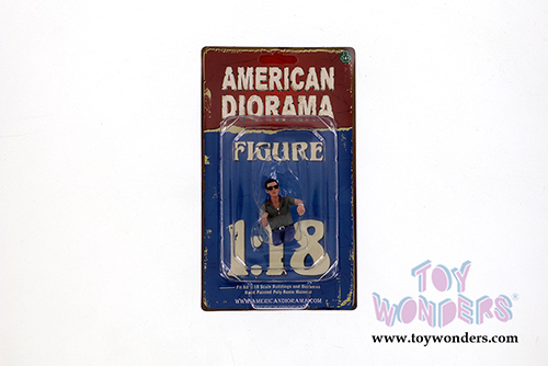 American Diorama Figurine - Seated Couple Series IV Figure A (1/18  scale, Blue/Green) 38219