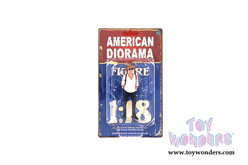 American Diorama Figurine - Partygoers Figure III (1/18  scale, Gray/White) 38223
