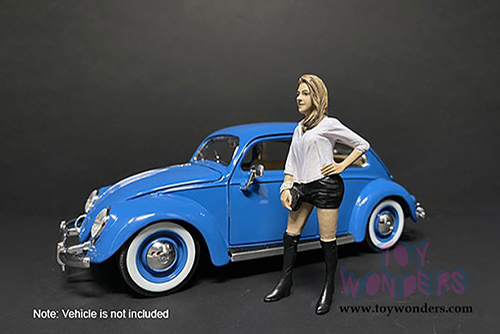 American Diorama Figurine - Partygoers Figure VII (1/18  scale, Black/White) 38227