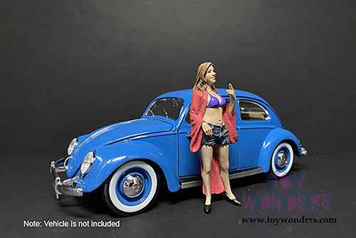 American Diorama Figurine - Partygoers Figure VIII (1/18  scale, Blue/Pink) 38228