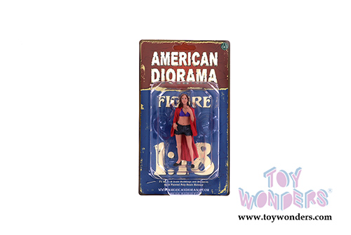 American Diorama Figurine - Partygoers Figure VIII (1/18  scale, Blue/Pink) 38228