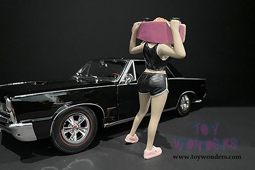 American Diorama Figurine - Skateboarder Figure I (1/18 scale, Black) 38240