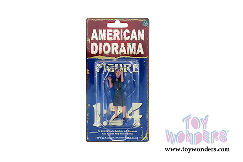American Diorama Figurine - 50's Style Figure IV (1/24  scale, Blue) 38254