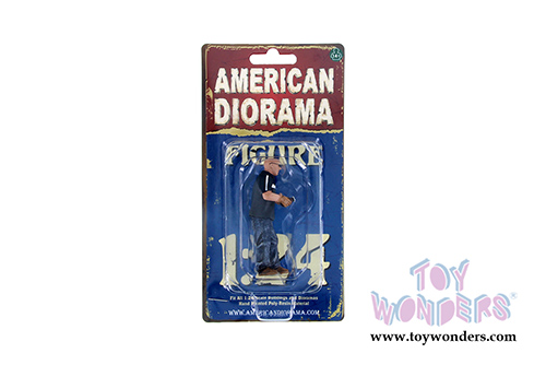 American Diorama Figurine - The Chop Shop Mr. Fabricator Figure (1/24  scale, Black/Brown) 38260